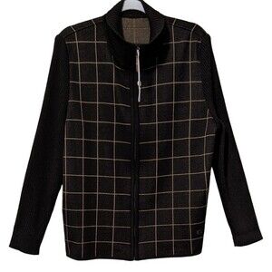 Burberry vintage wool blend zipper front men's cardigan (measurements in photos)